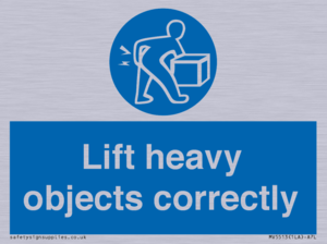 Lift heavy objects correctly